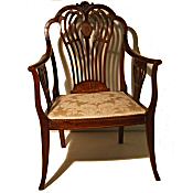 Edwardian inlaid  chair