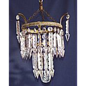 stunning 2 tier albert style antique chandelier