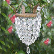 Small edwardian purse chandelier