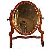 small Edwardian mahogany dressing table mirror