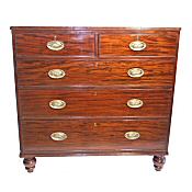 Regency mahogany chest of drawers