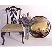 Edwardian circular mirror