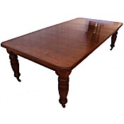 Victorian walnut extending dining table