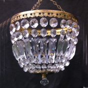 Large mid 20th Century purse chandelier