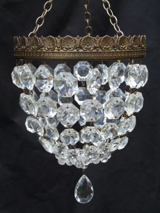 Small Mid 20th Century Purse Chandelier