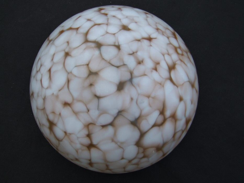 Mottled White and Caramel Deco Ceiling Light 