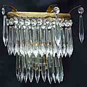 3 antique wall lights