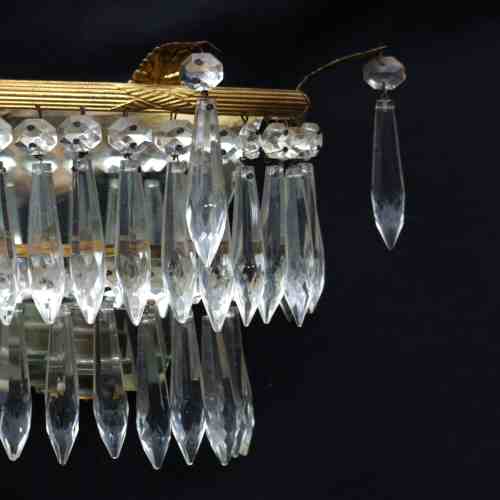3 antique wall lights