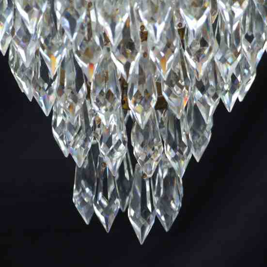 1920 5 Tier Crystal Chandelier