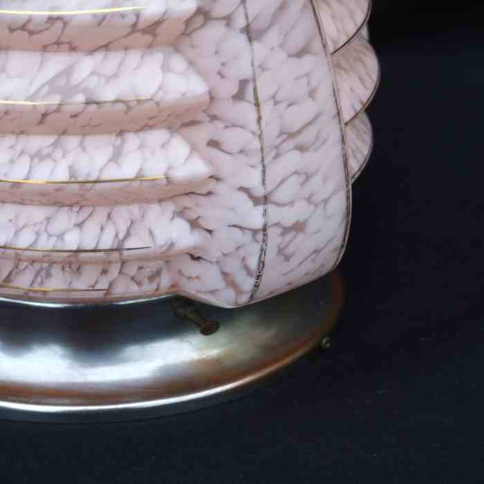 Mottled Pink Deco Lampshade