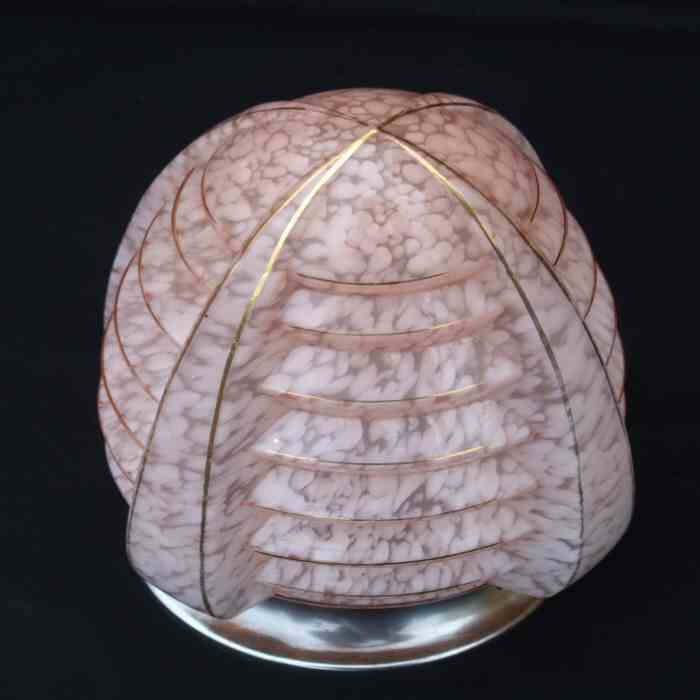 Mottled Pink Deco Lampshade