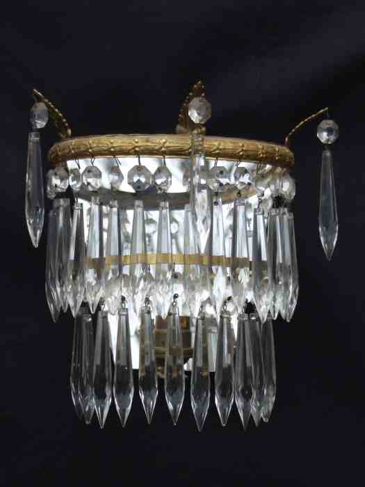 Single Edwardian Icicle Drop Wall Light