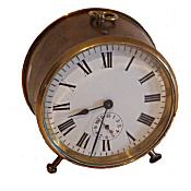 Victorian brass alarm clock