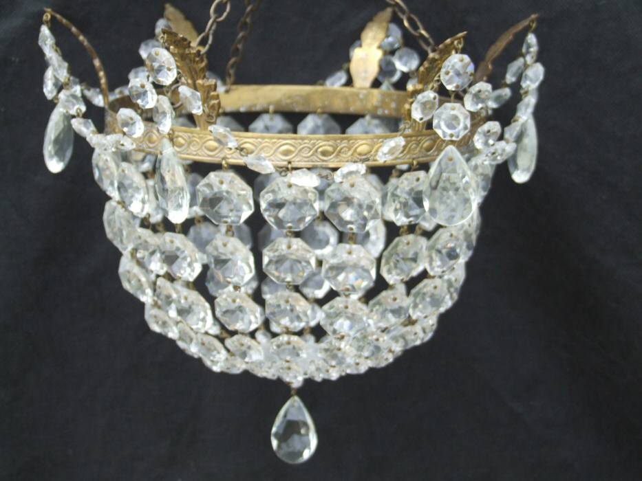 Beautiful Edwardian Bag Chandelier