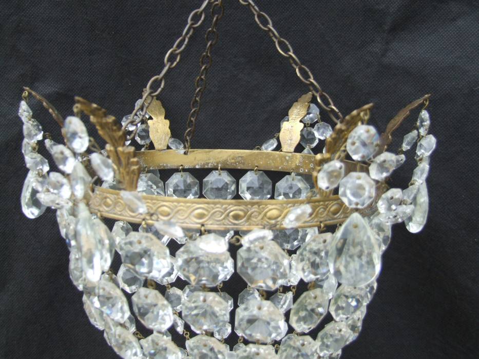 Beautiful Edwardian Bag Chandelier