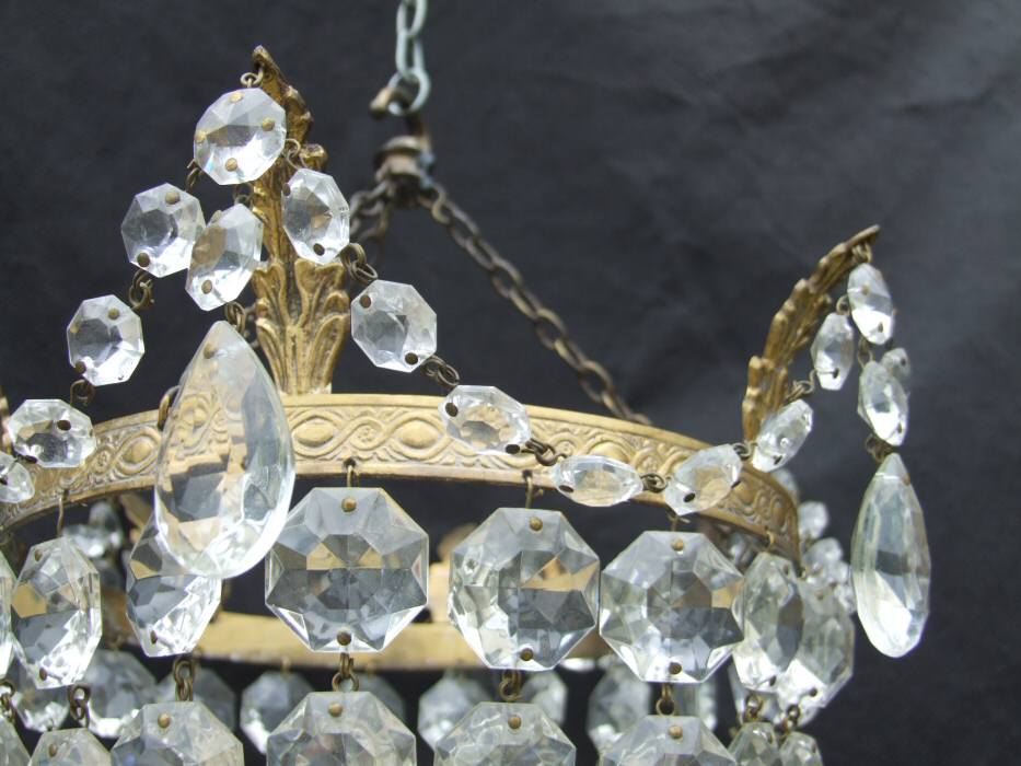 Beautiful Edwardian Bag Chandelier