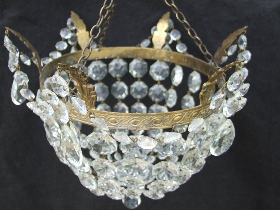 Beautiful Edwardian Bag Chandelier