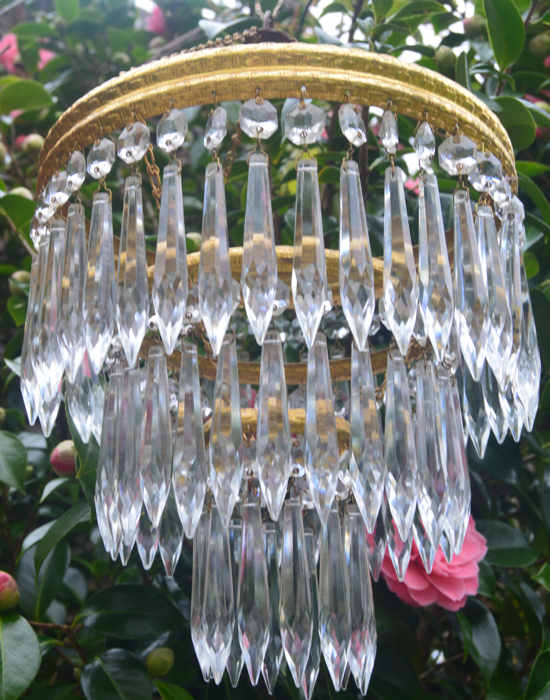 Mid 20th Century 3 Tier Icicle Chandelier
