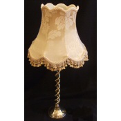 1920 antique tall brass table lamp