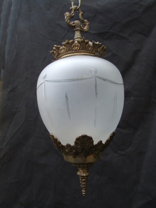 Circa 1930 brass Hall Lantern