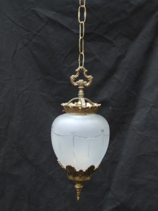 Circa 1930 brass Hall Lantern