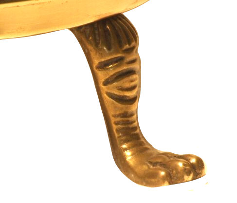 Antique brass log bin