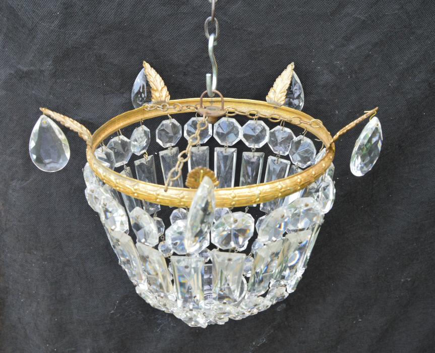 Beautiful Edwardian Bag Chandelier