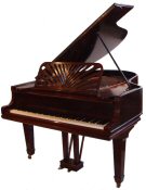 Collard and Collard Rosewood boudoir grand piano