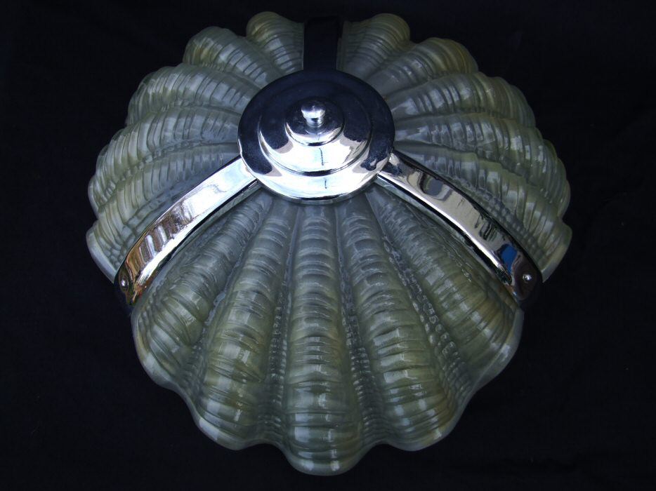 Deco Pale lemon Shell Ceiling Light