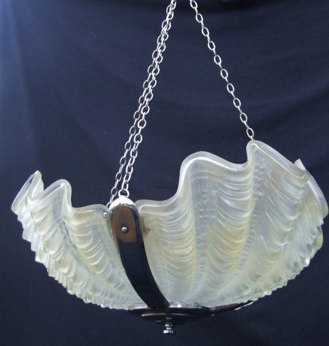 Deco pale lemon Shell Ceiling Light