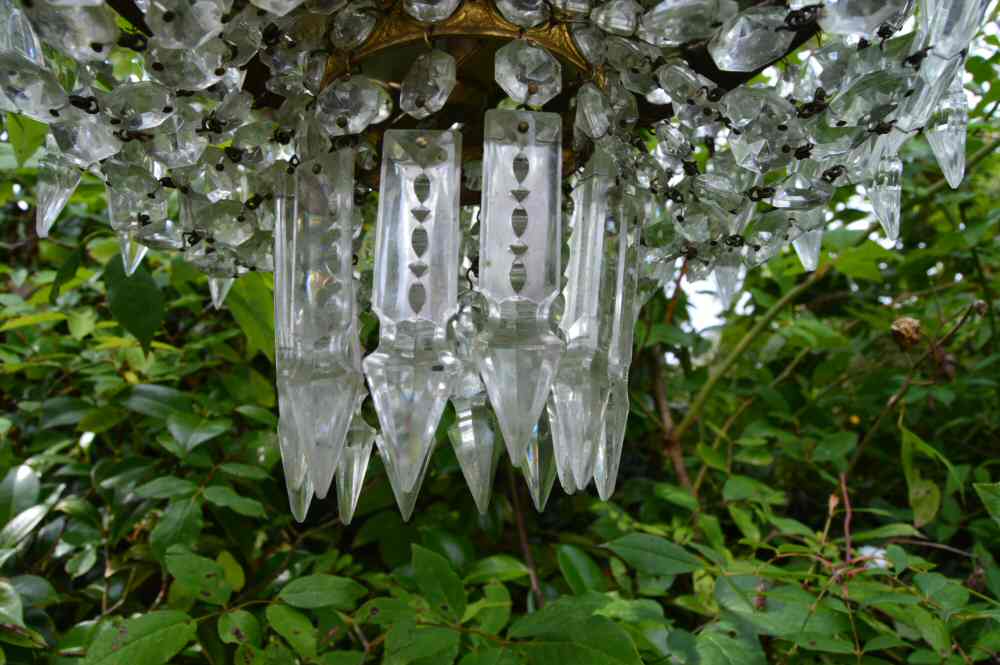 Circa 1930 Platformier Art Deco Chandelier