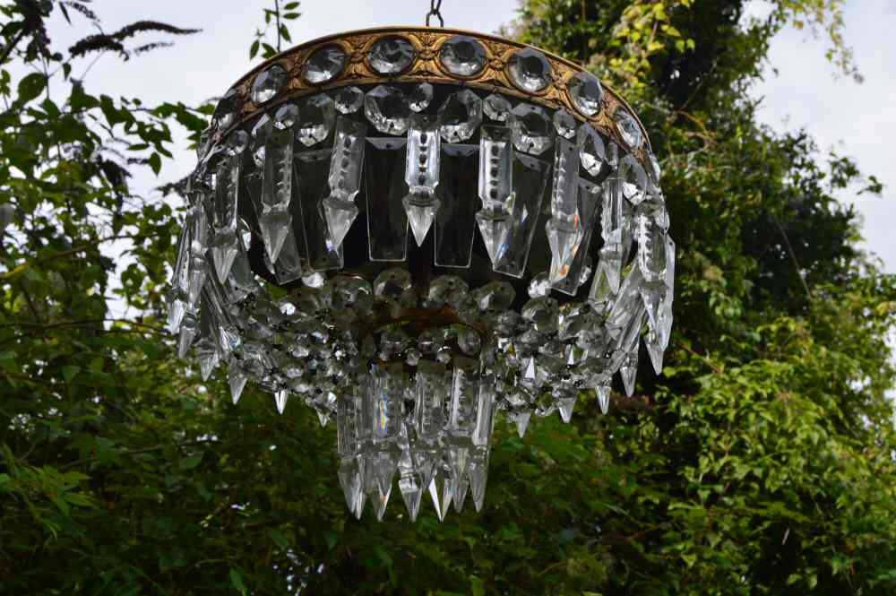 Circa 1930 Platformier Art Deco Chandelier