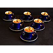 6 crown devon cups and saucers
