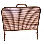 Edwardian brass firescreen