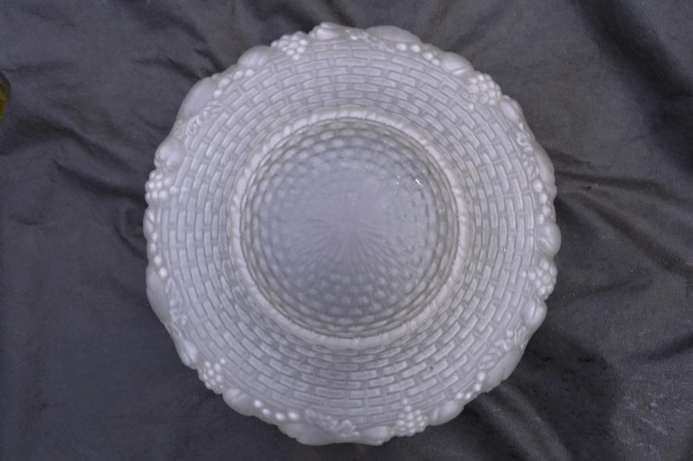 Opaque Embossed Lalique style Art Deco Shade