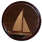 Victorian circular wall mirror