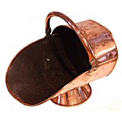 Victorian copper coal skuttle