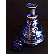 deco blue decanter