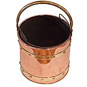 Georgian copper coal bin