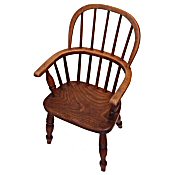 antique childs windsor arm chair