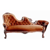 Victorian rosewood chaise
