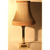 large brass corinthian column table lamp