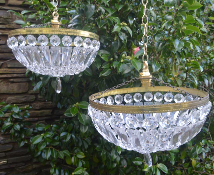 Pair of Mid 20th Century Purse/Bag Chandeliers