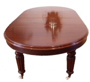 Early Victorian extending d end dining table