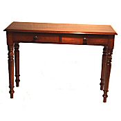 Victorian mahogany 2 drawer desk