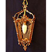 antique brass hall lantern