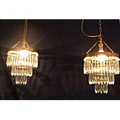 pair of matching antique chandeliers