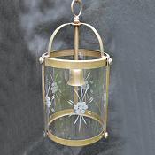 Mid 20th Century Brass Cylindrical Lantern