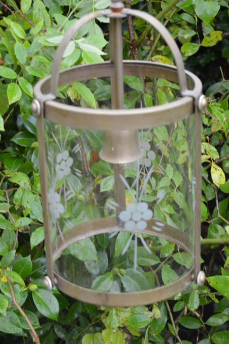 Mid 20th Century Brass Cylindrical Lantern