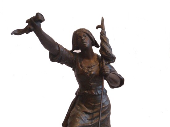 Pair of Late Victorian Spelter figures by Mestais of France